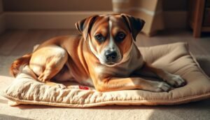 how to stop a dog in heat from bleeding