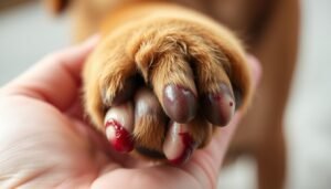 how to stop dog nail bleeding